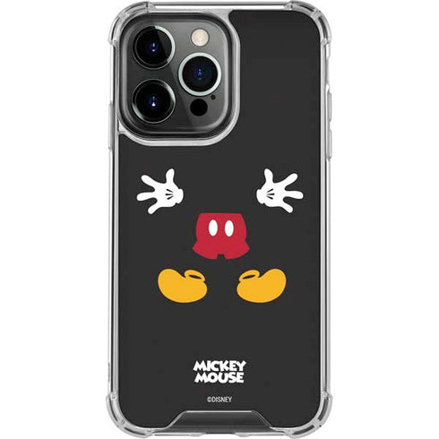 Disney Mickey Mouse Body iPhone 14 Pro Clear Case